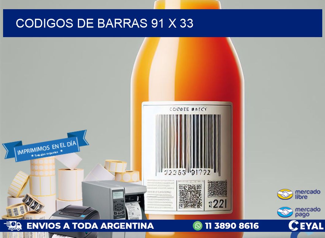 codigos de barras 91 x 33