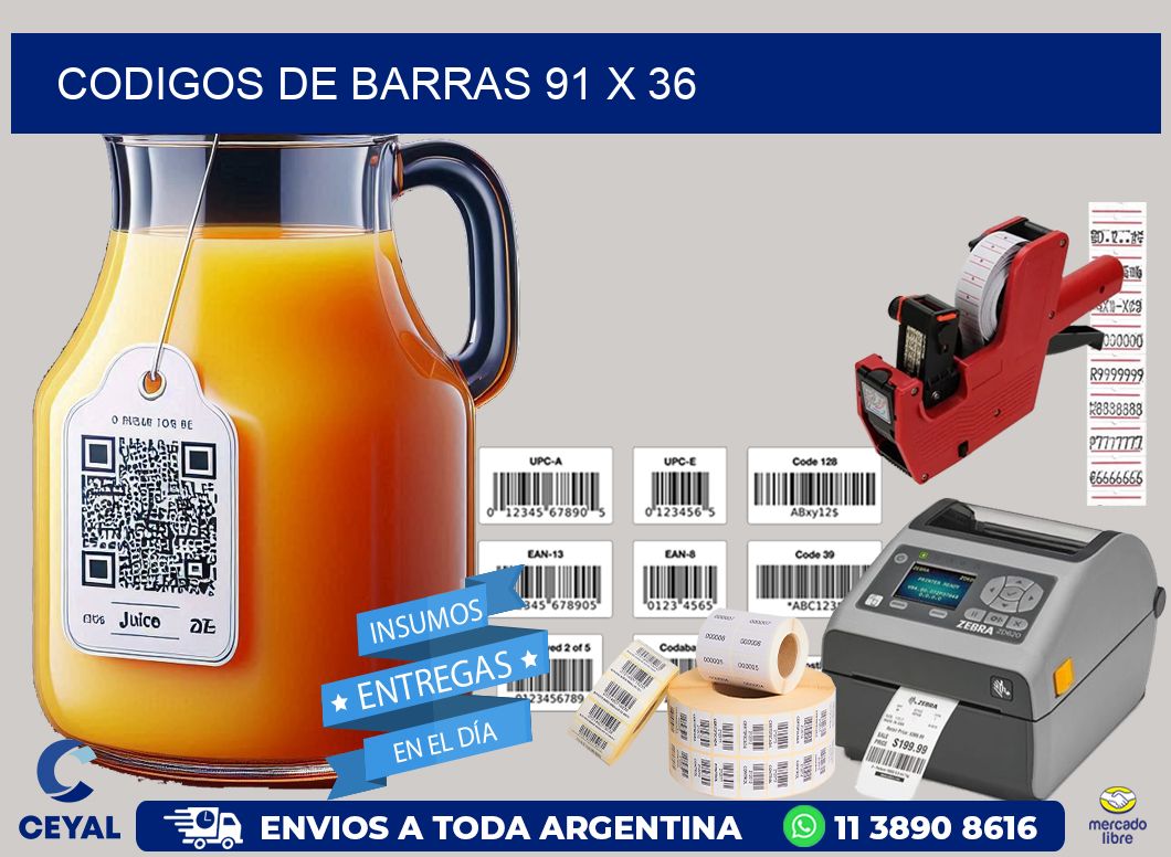 codigos de barras 91 x 36