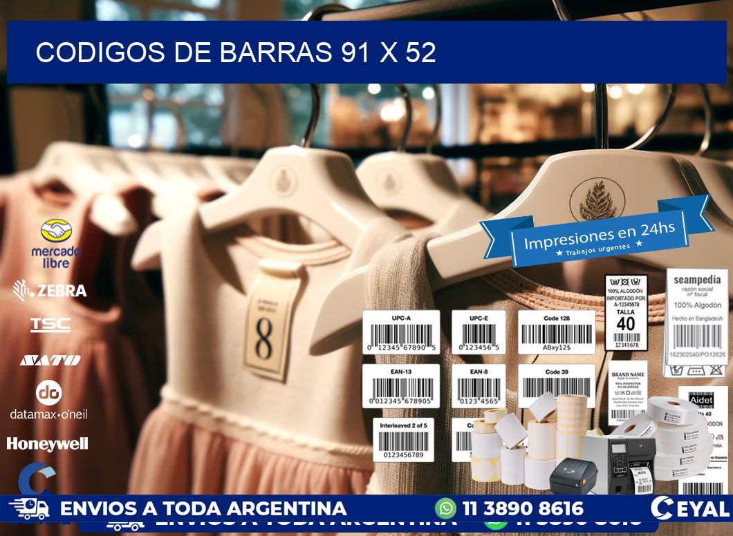 codigos de barras 91 x 52
