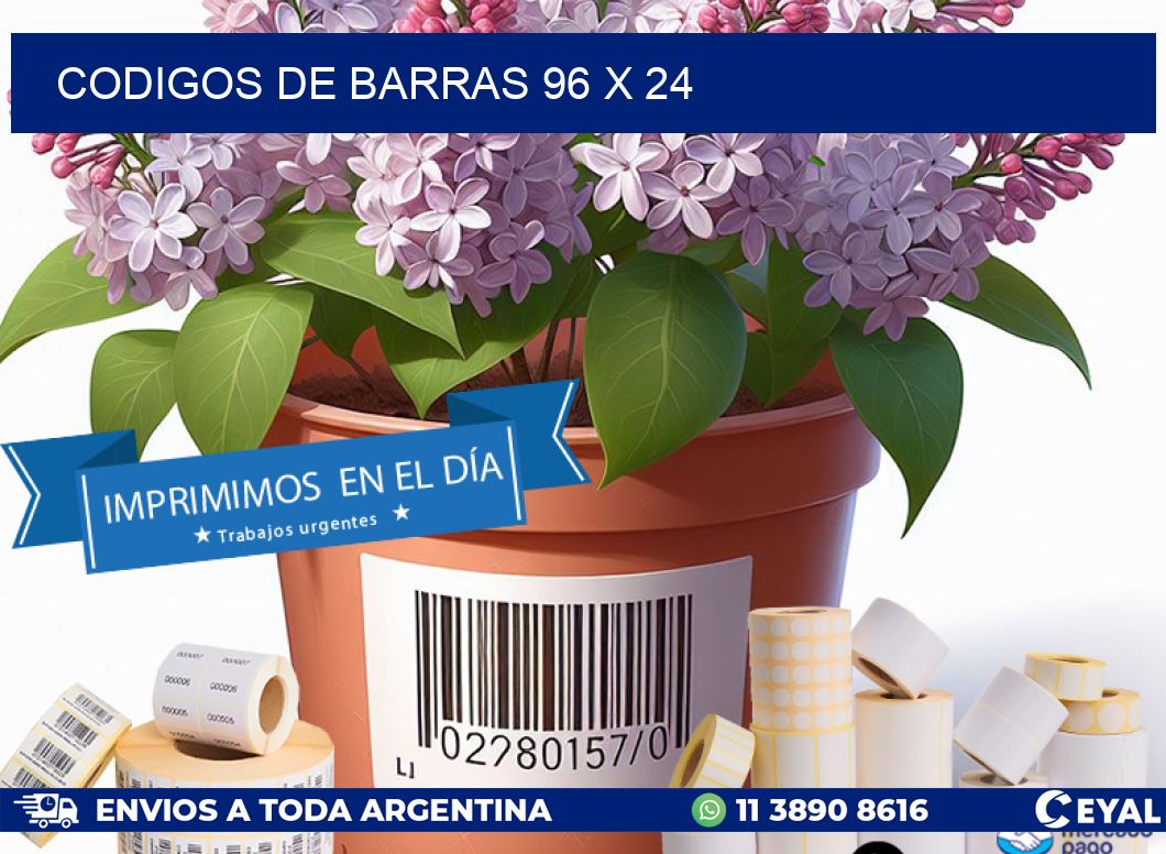 codigos de barras 96 x 24