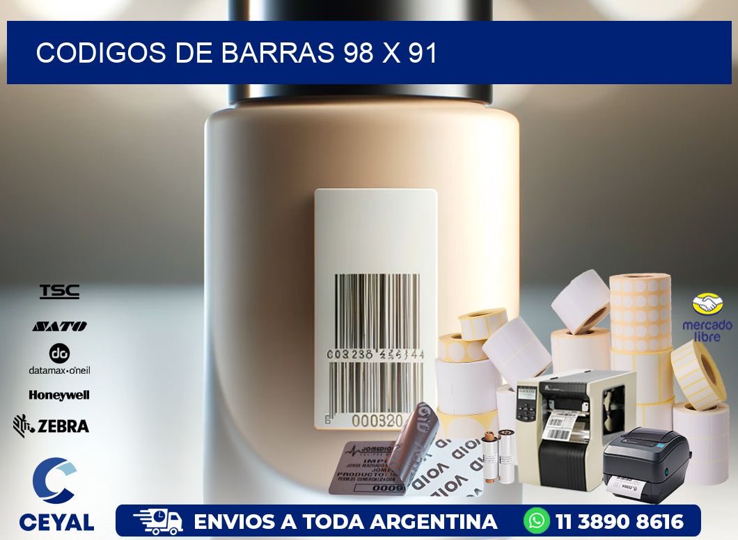 codigos de barras 98 x 91