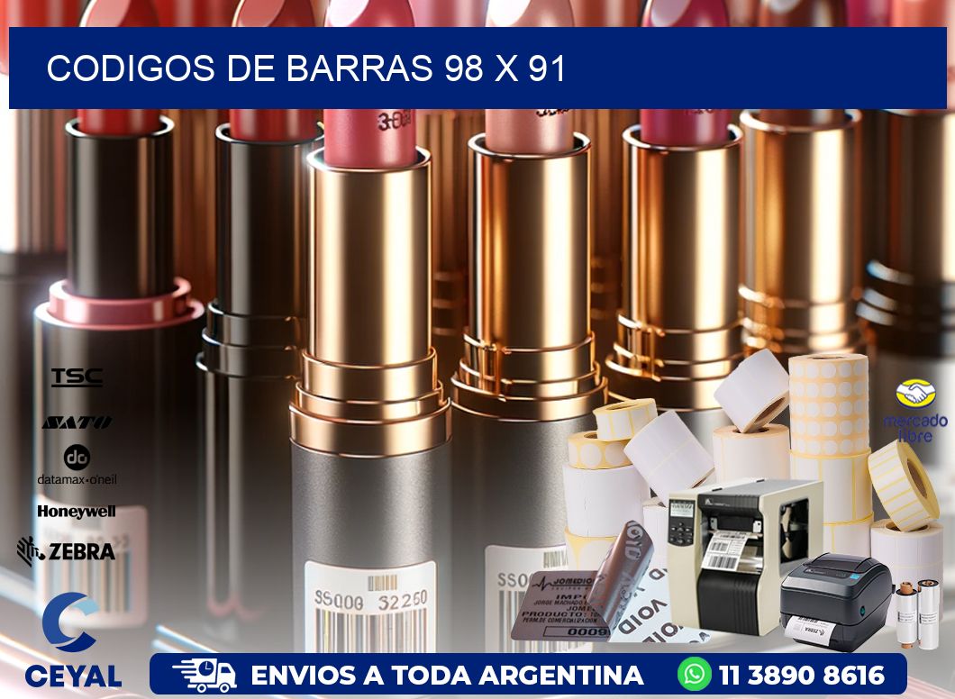 codigos de barras 98 x 91
