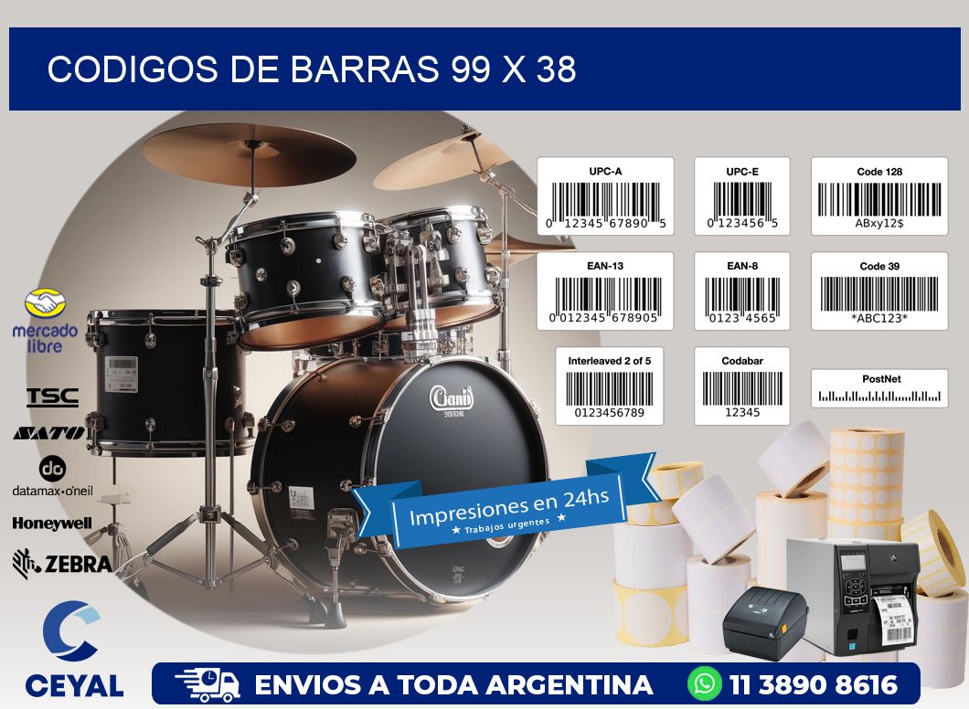 codigos de barras 99 x 38