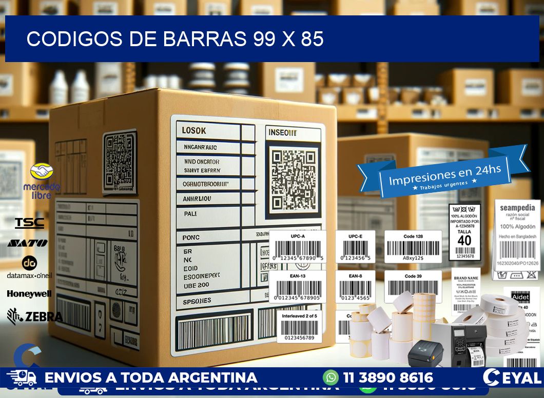 codigos de barras 99 x 85