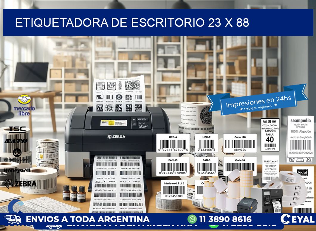 etiquetadora de escritorio 23 x 88