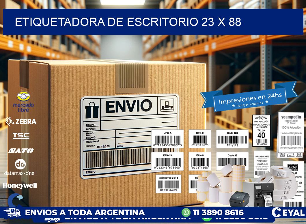etiquetadora de escritorio 23 x 88