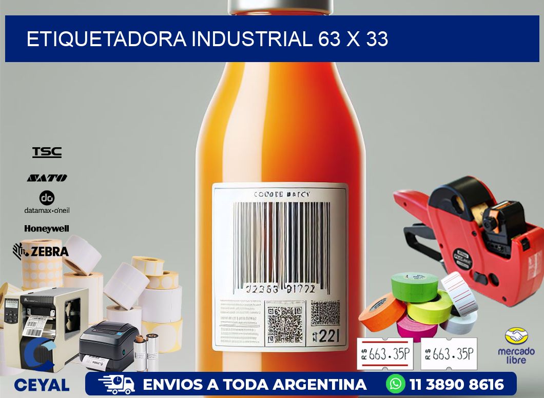 etiquetadora industrial 63 x 33