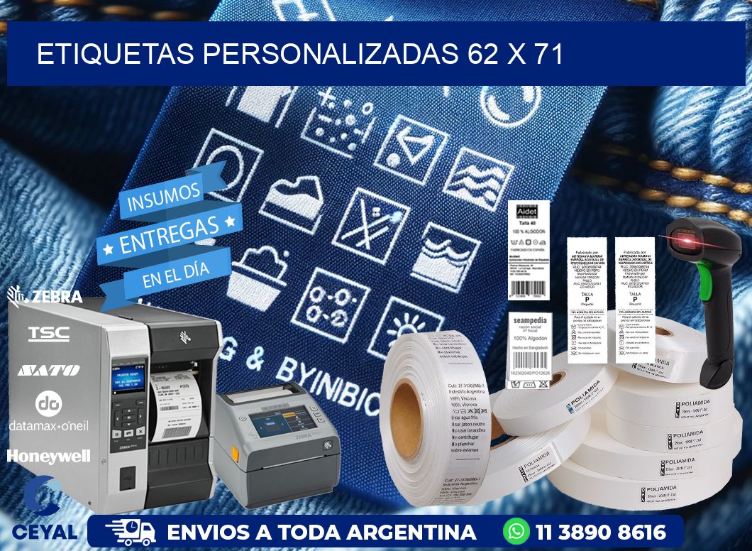 etiquetas personalizadas 62 x 71