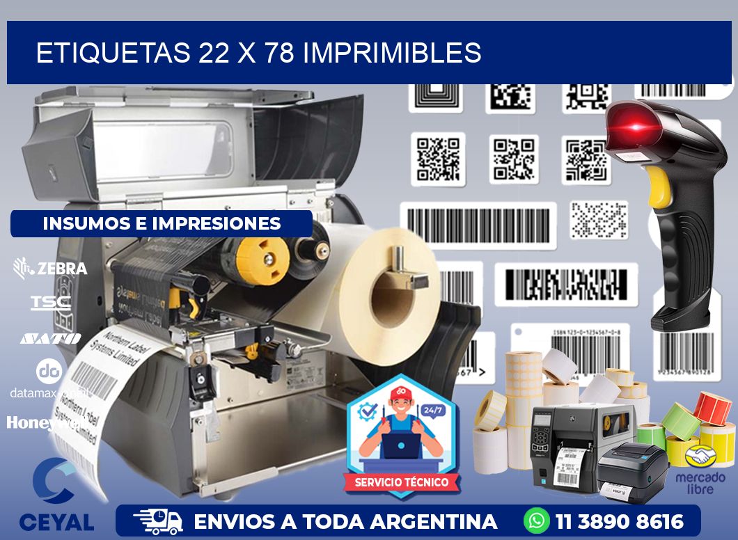 ETIQUETAS 22 x 78 IMPRIMIBLES