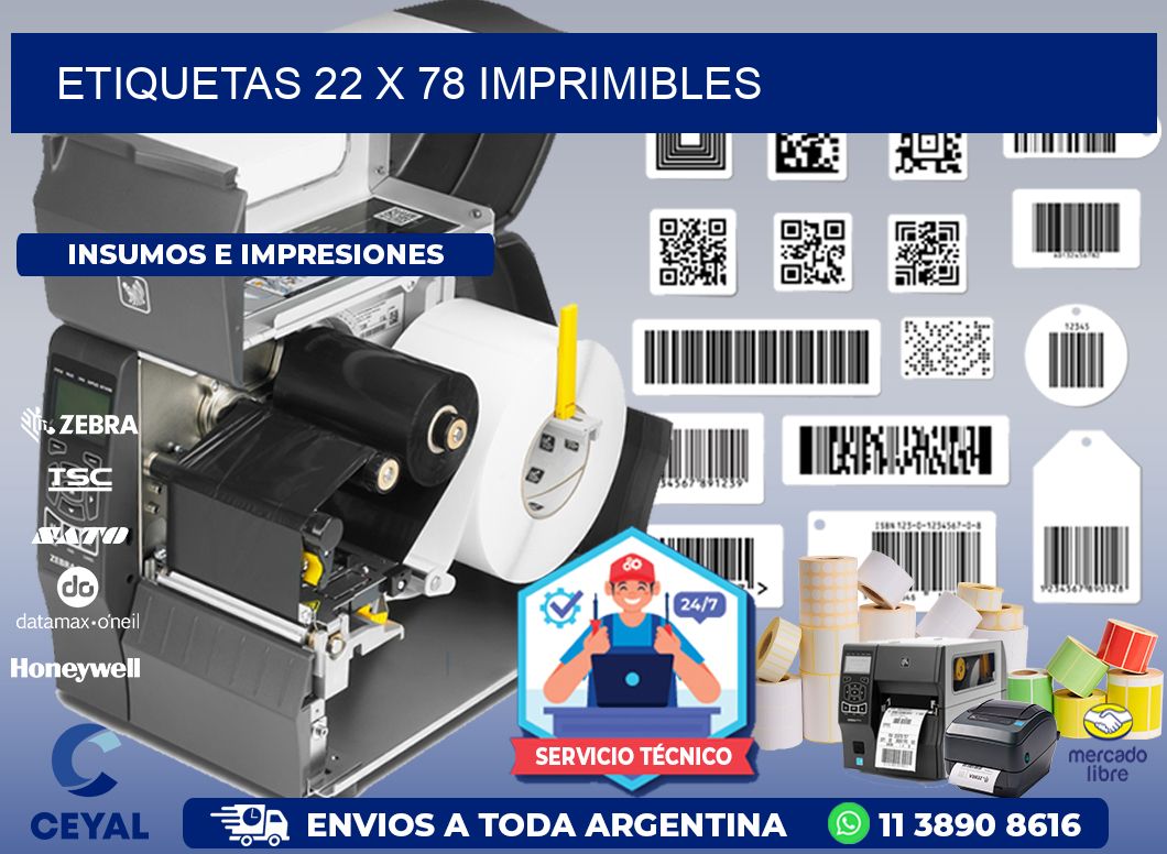ETIQUETAS 22 x 78 IMPRIMIBLES