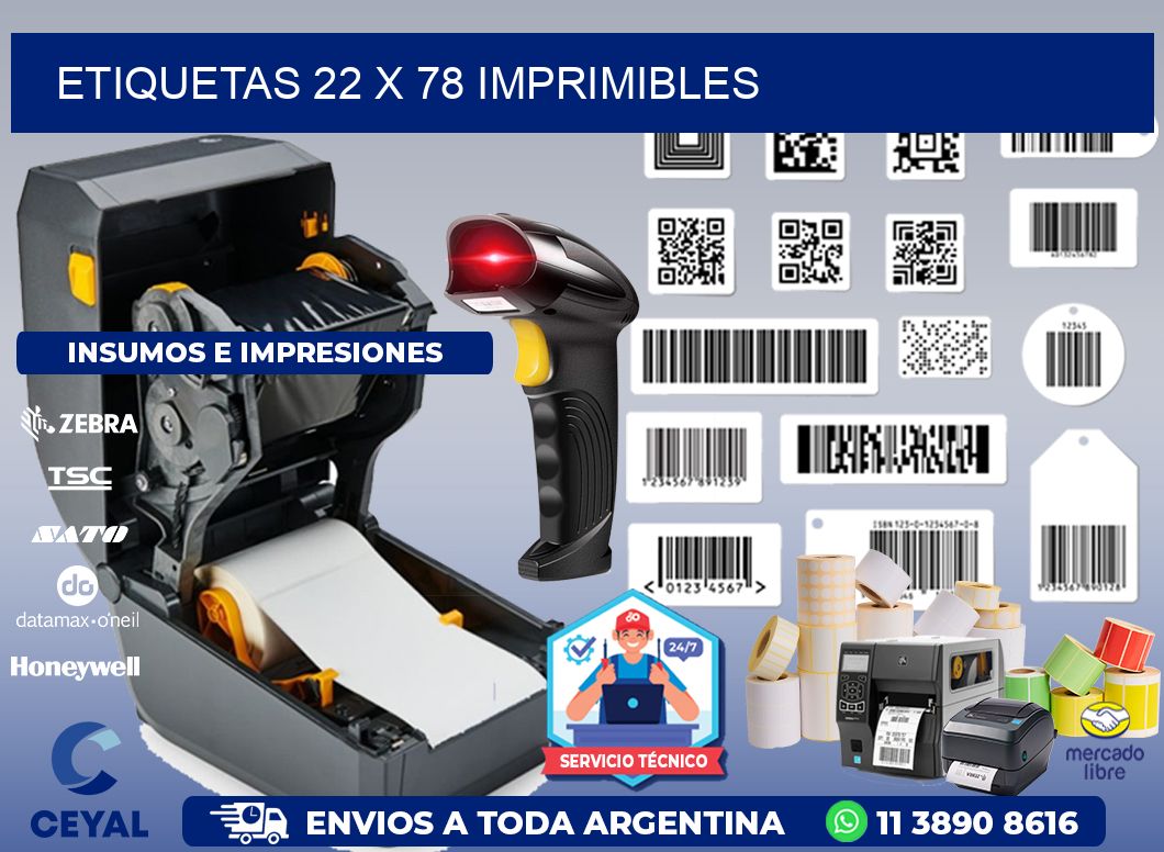 ETIQUETAS 22 x 78 IMPRIMIBLES