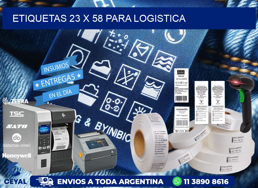 ETIQUETAS 23 x 58 PARA LOGISTICA