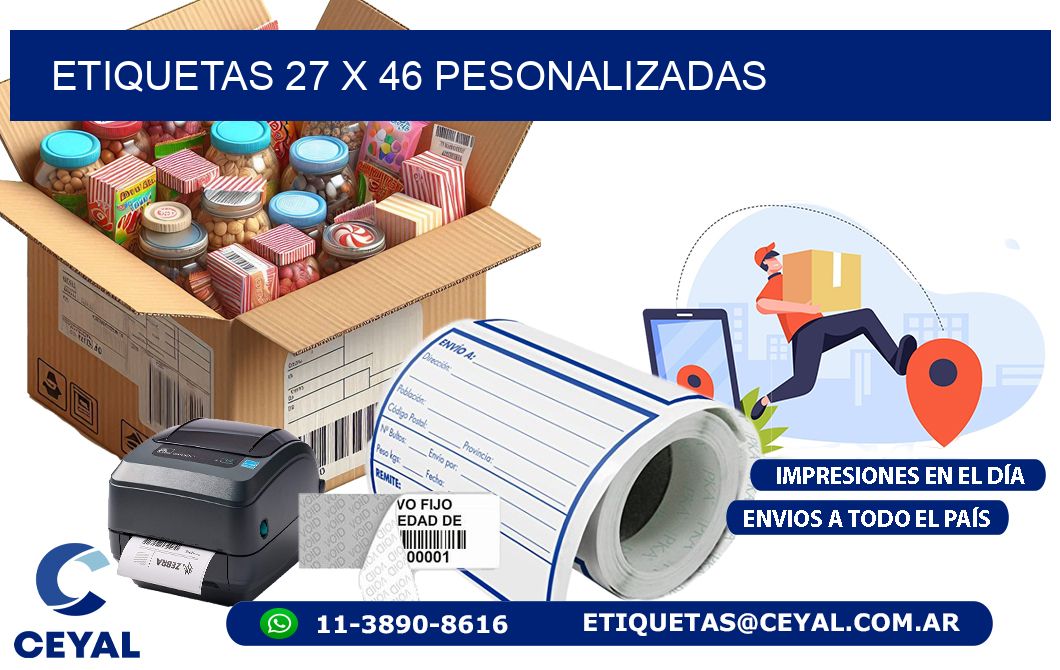 ETIQUETAS 27 x 46 PESONALIZADAS