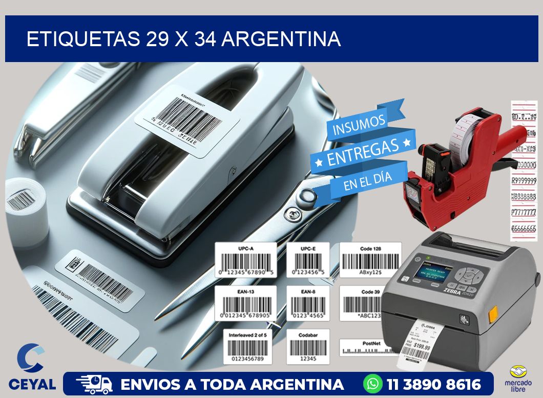 ETIQUETAS 29 x 34 ARGENTINA