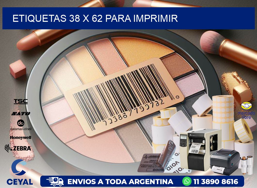 ETIQUETAS 38 x 62 PARA IMPRIMIR