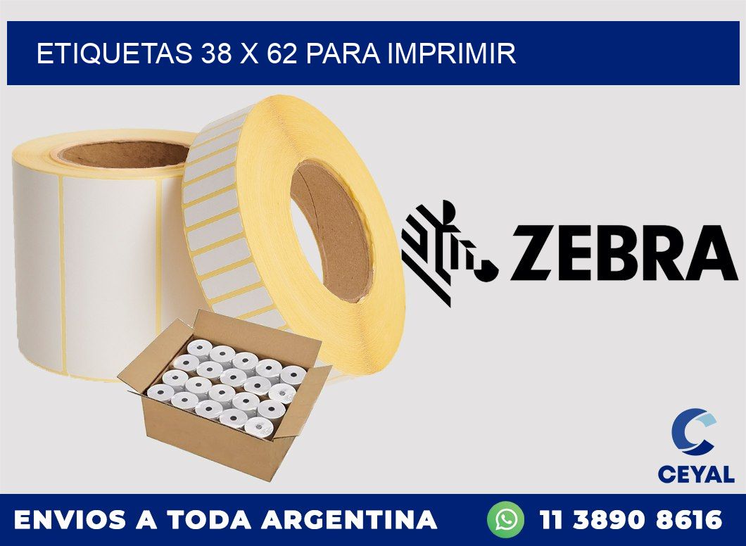 ETIQUETAS 38 x 62 PARA IMPRIMIR
