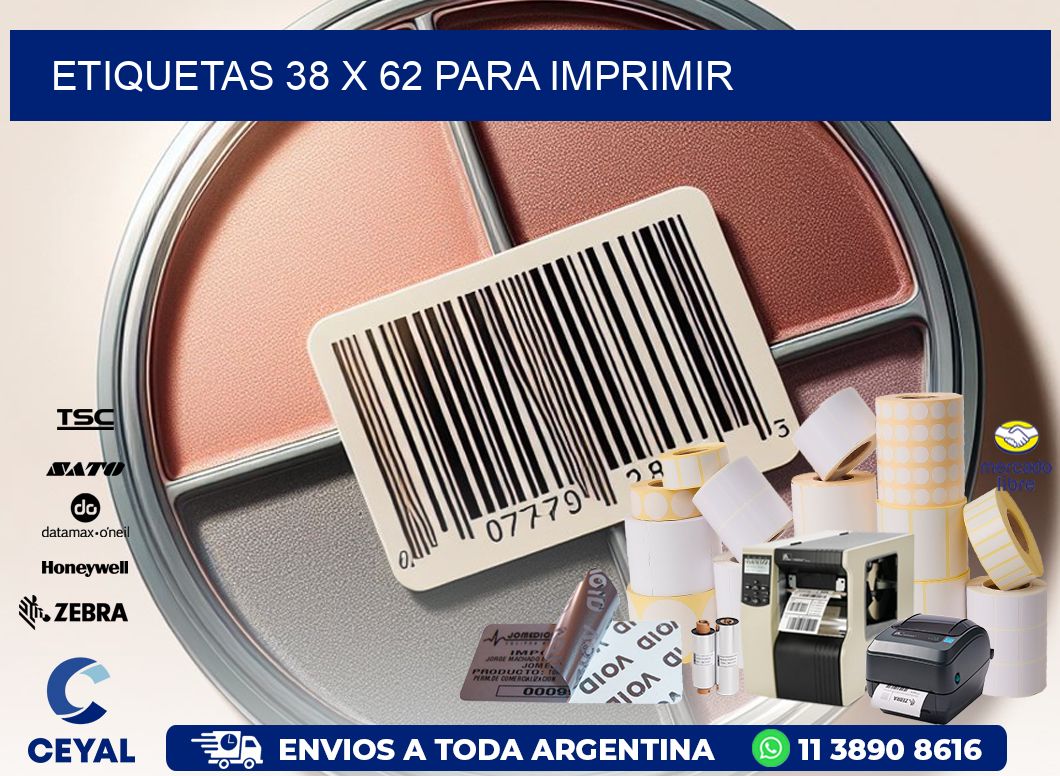 ETIQUETAS 38 x 62 PARA IMPRIMIR