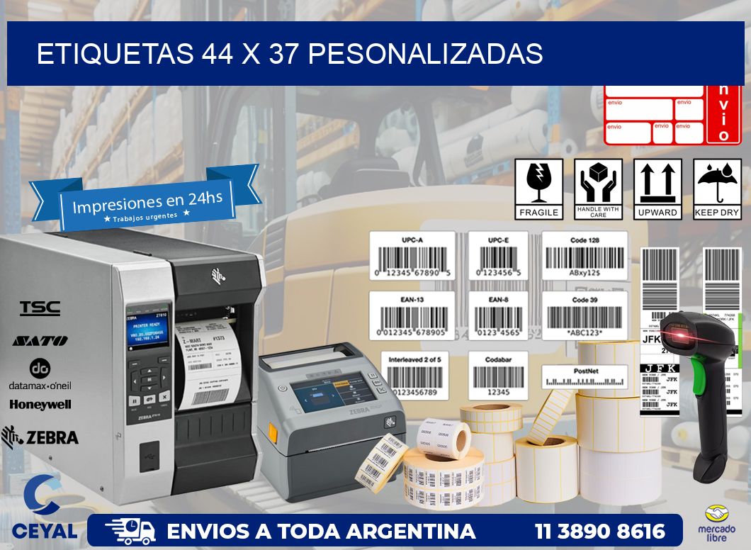 ETIQUETAS 44 x 37 PESONALIZADAS