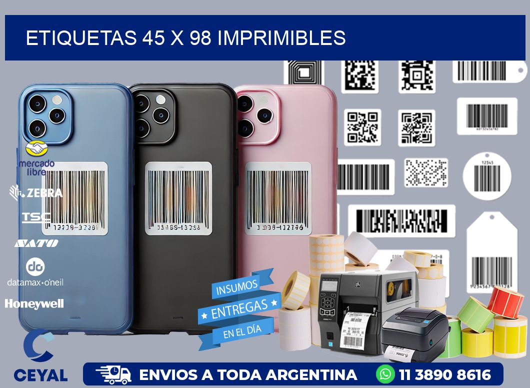 ETIQUETAS 45 x 98 IMPRIMIBLES