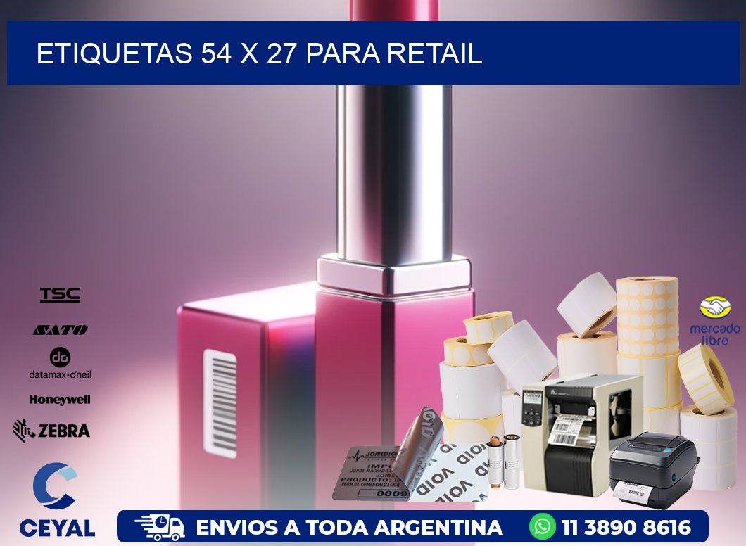 ETIQUETAS 54 x 27 PARA RETAIL