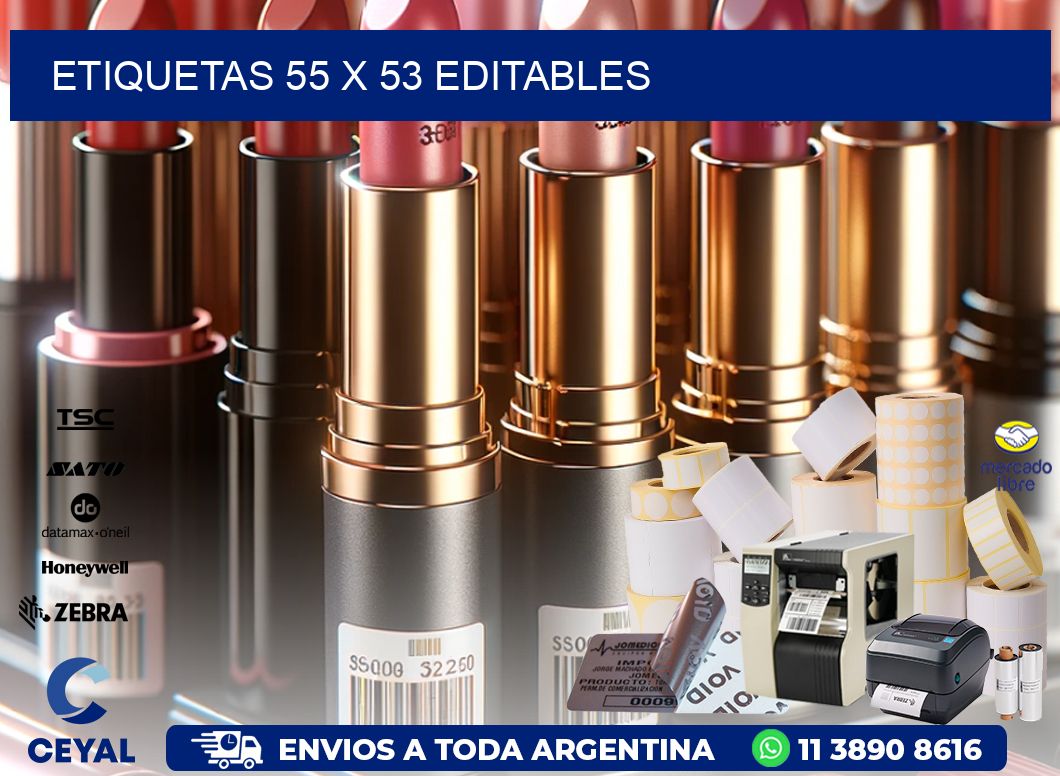 ETIQUETAS 55 x 53 EDITABLES