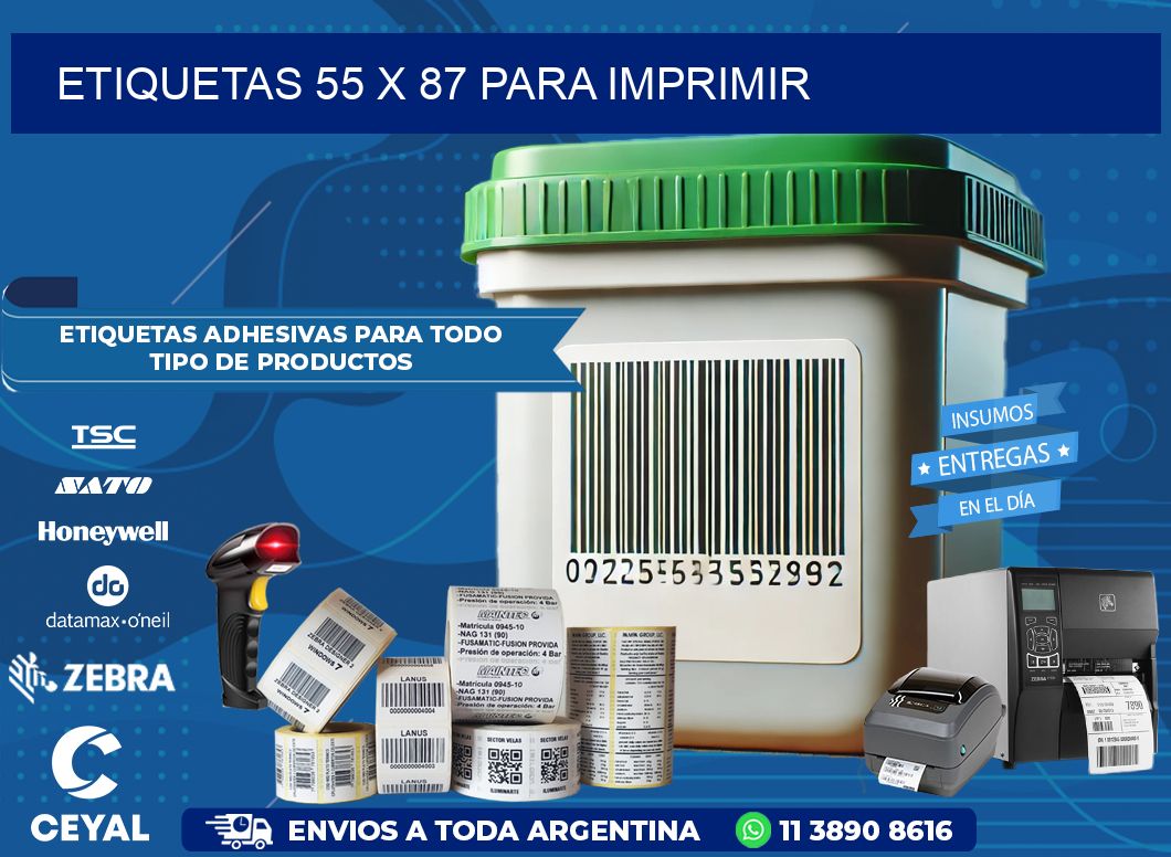 ETIQUETAS 55 x 87 PARA IMPRIMIR