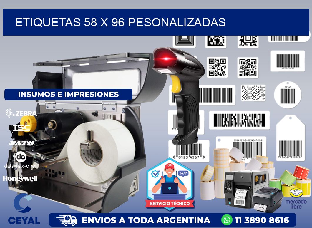 ETIQUETAS 58 x 96 PESONALIZADAS