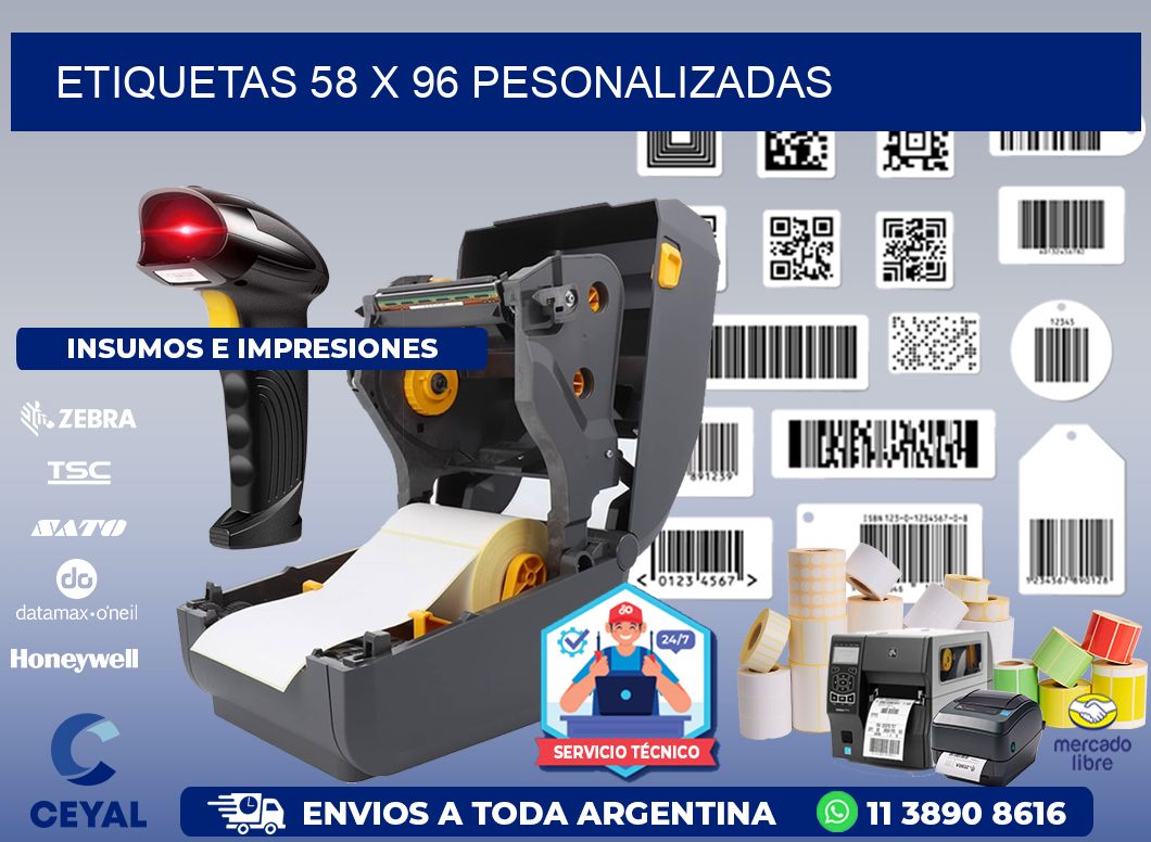 ETIQUETAS 58 x 96 PESONALIZADAS
