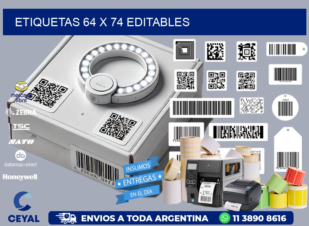 ETIQUETAS 64 x 74 EDITABLES