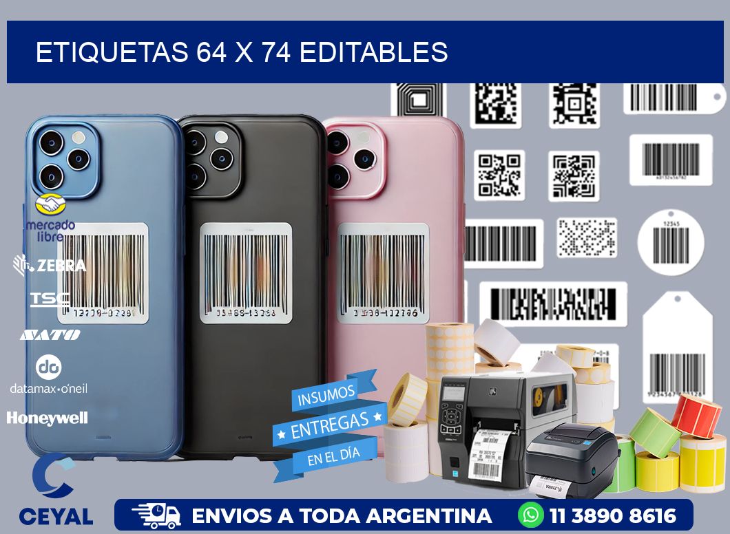 ETIQUETAS 64 x 74 EDITABLES