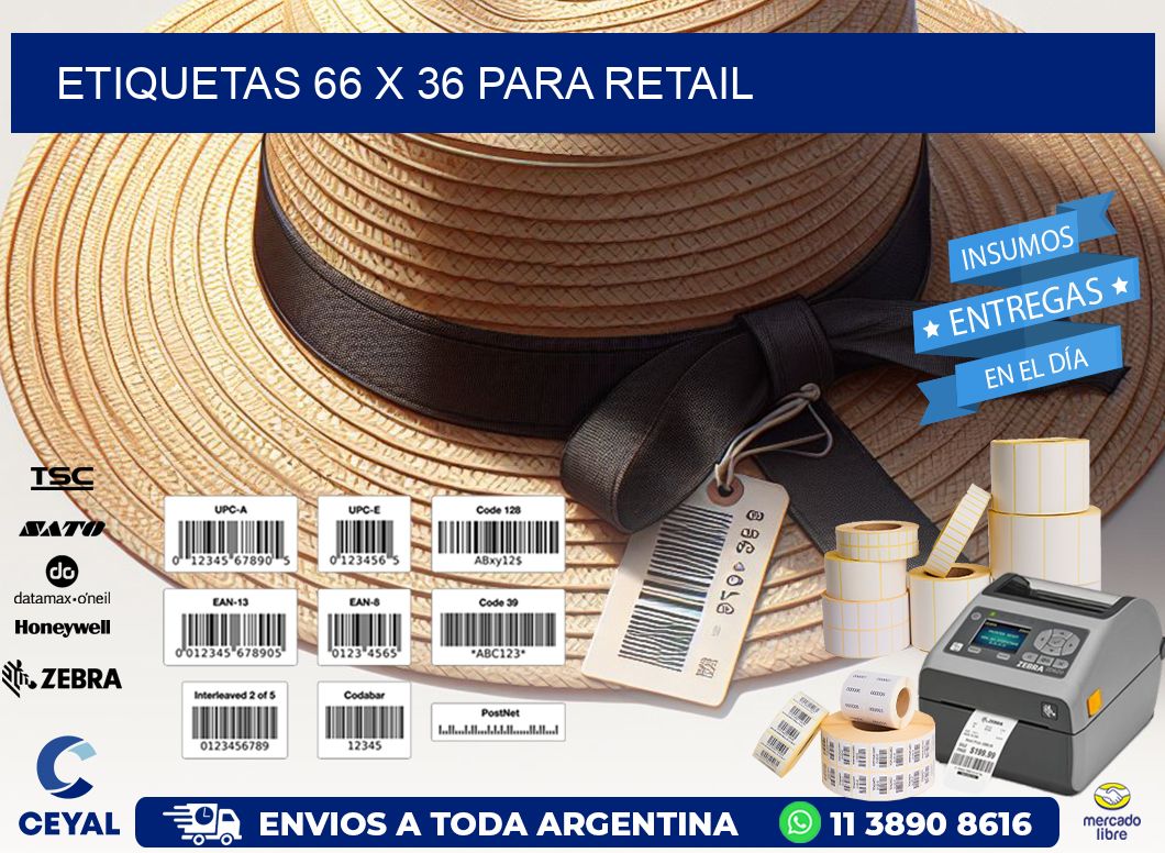 ETIQUETAS 66 x 36 PARA RETAIL