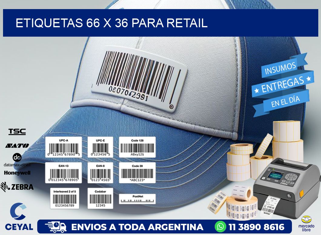 ETIQUETAS 66 x 36 PARA RETAIL