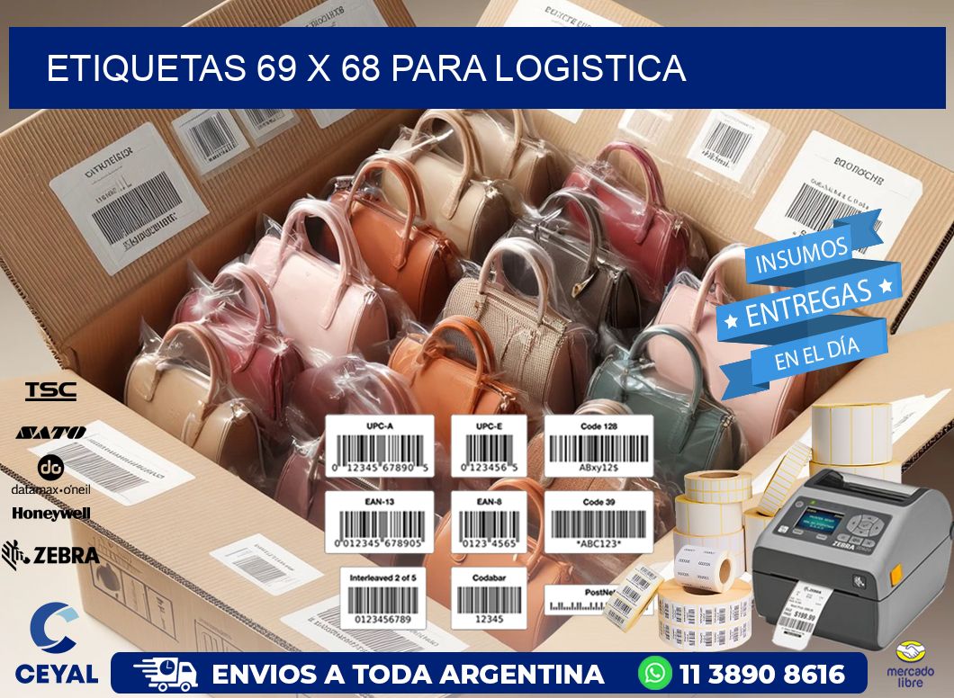 ETIQUETAS 69 x 68 PARA LOGISTICA