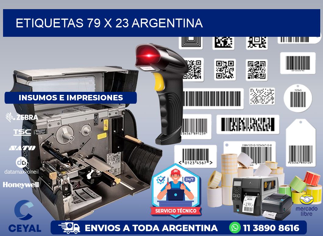 ETIQUETAS 79 x 23 ARGENTINA