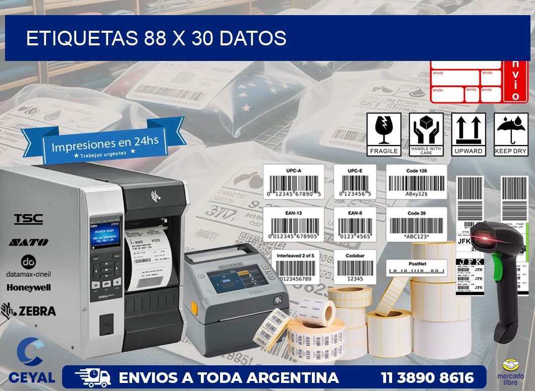 ETIQUETAS 88 x 30 DATOS