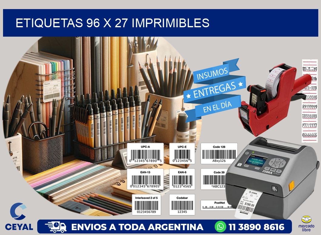 ETIQUETAS 96 x 27 IMPRIMIBLES