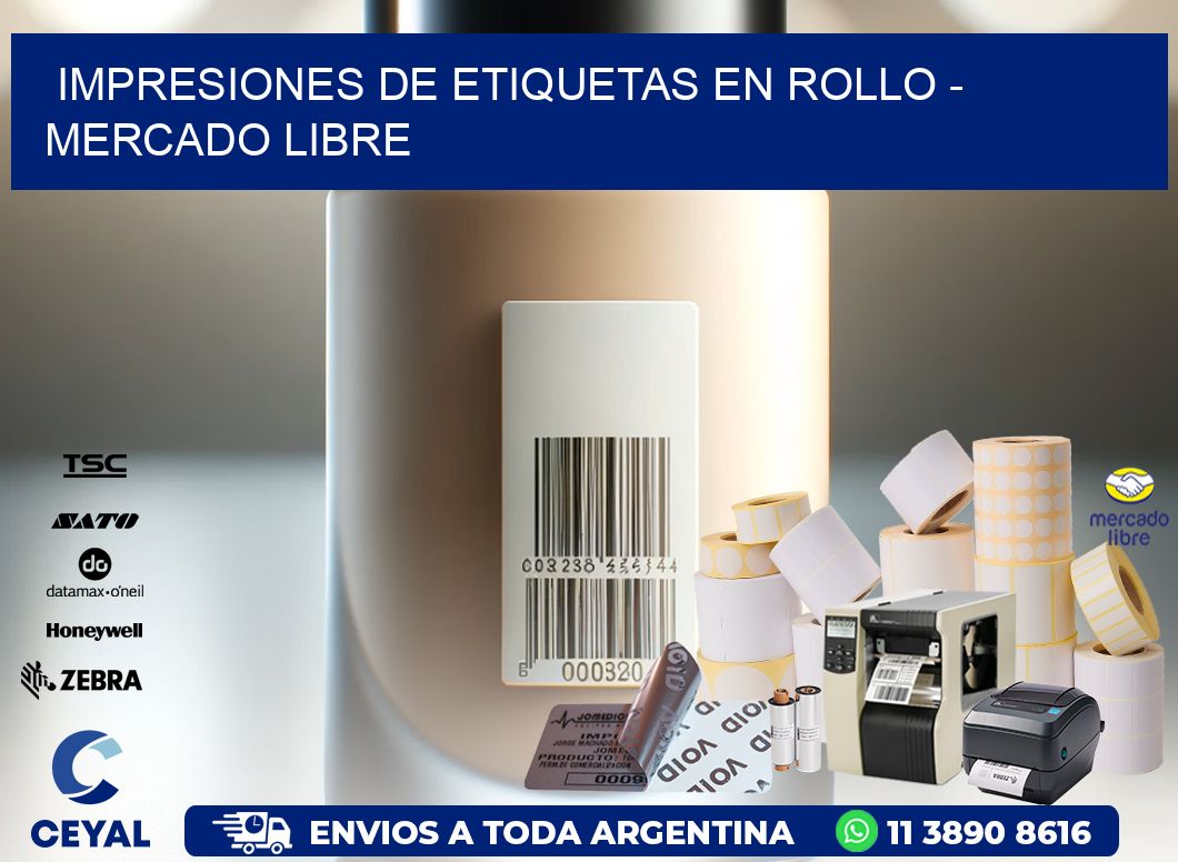 IMPRESIONES DE ETIQUETAS EN ROLLO - Mercado Libre