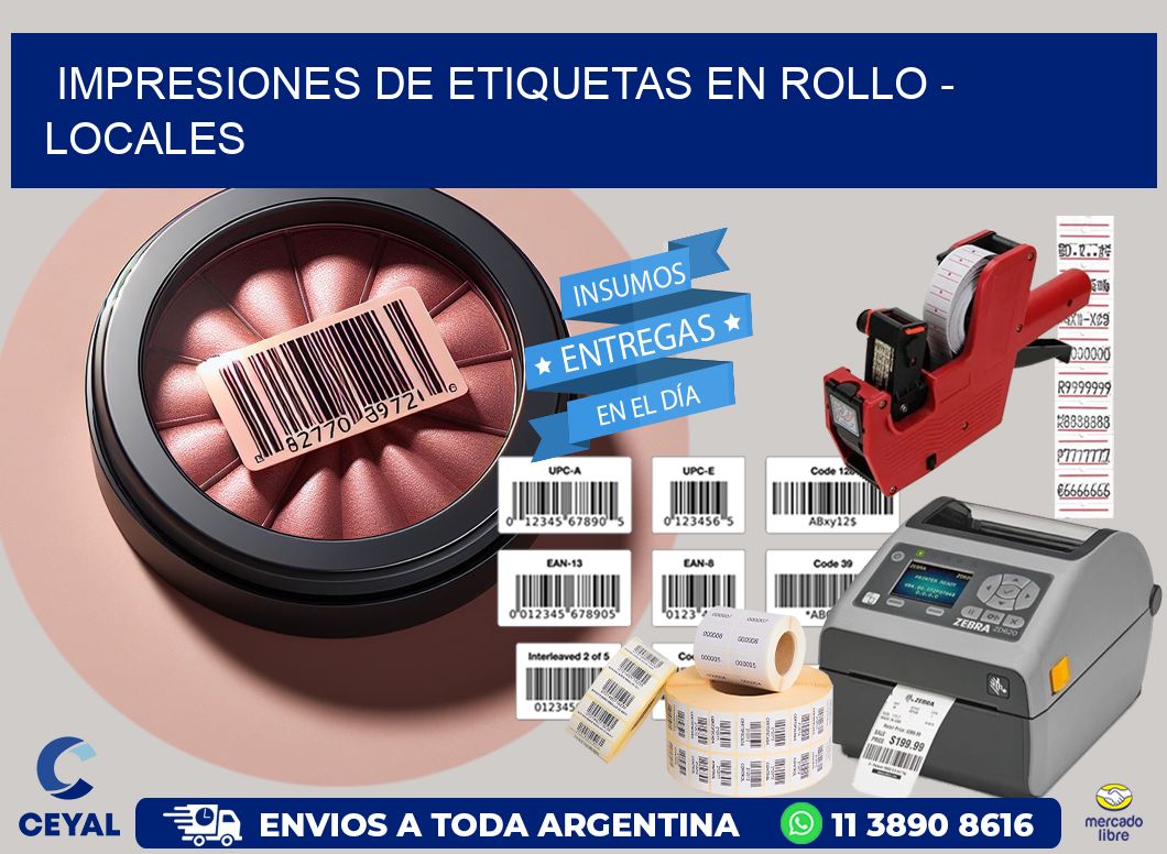 IMPRESIONES DE ETIQUETAS EN ROLLO - locales