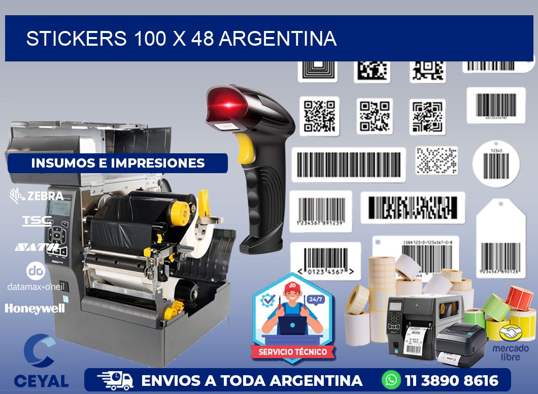STICKERS 100 x 48 ARGENTINA
