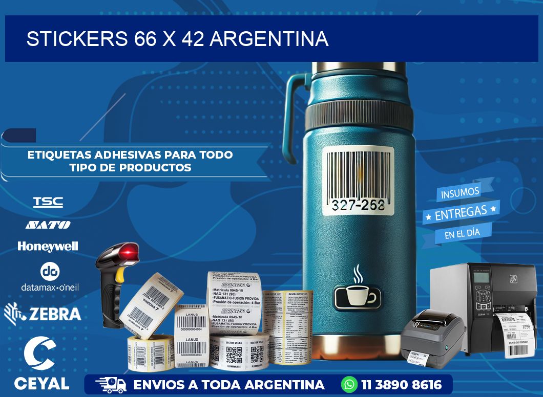 STICKERS 66 x 42 ARGENTINA