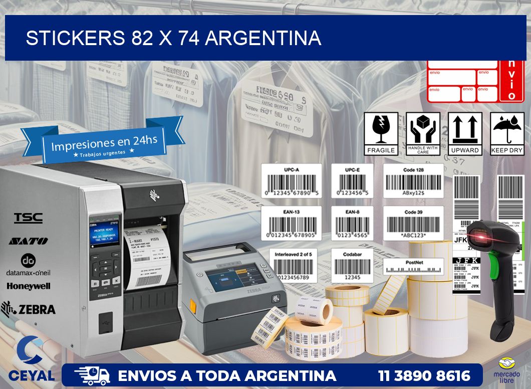 STICKERS 82 x 74 ARGENTINA