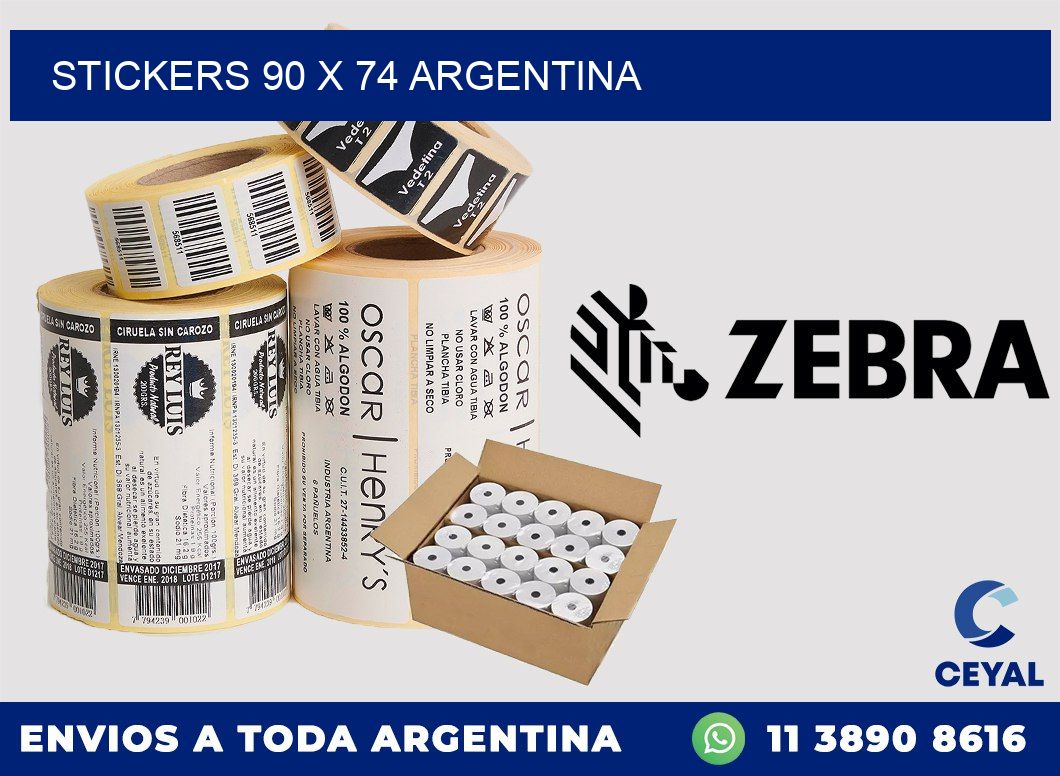STICKERS 90 x 74 ARGENTINA