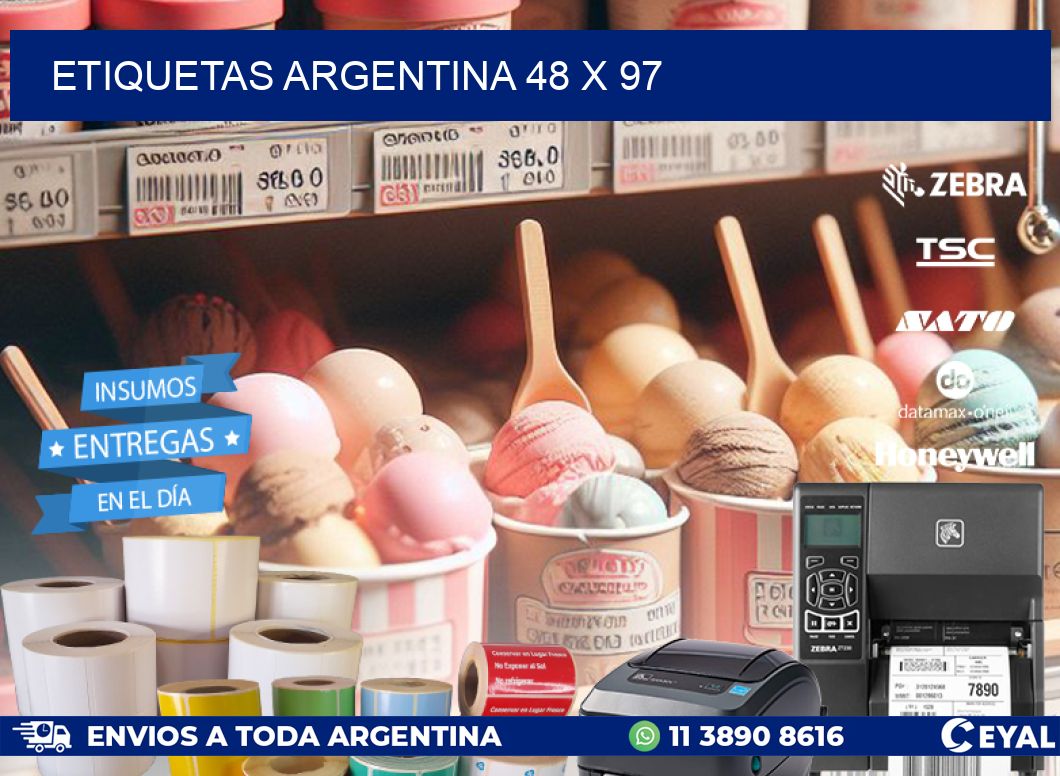 etiquetas argentina 48 x 97