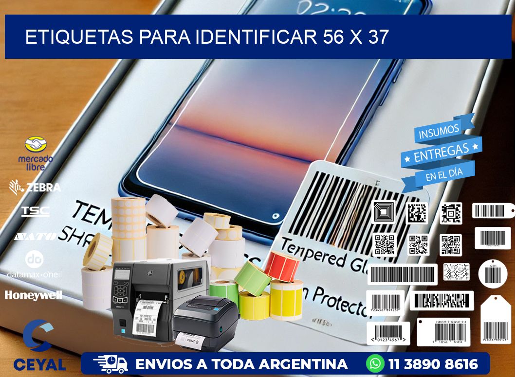 etiquetas para identificar 56 x 37