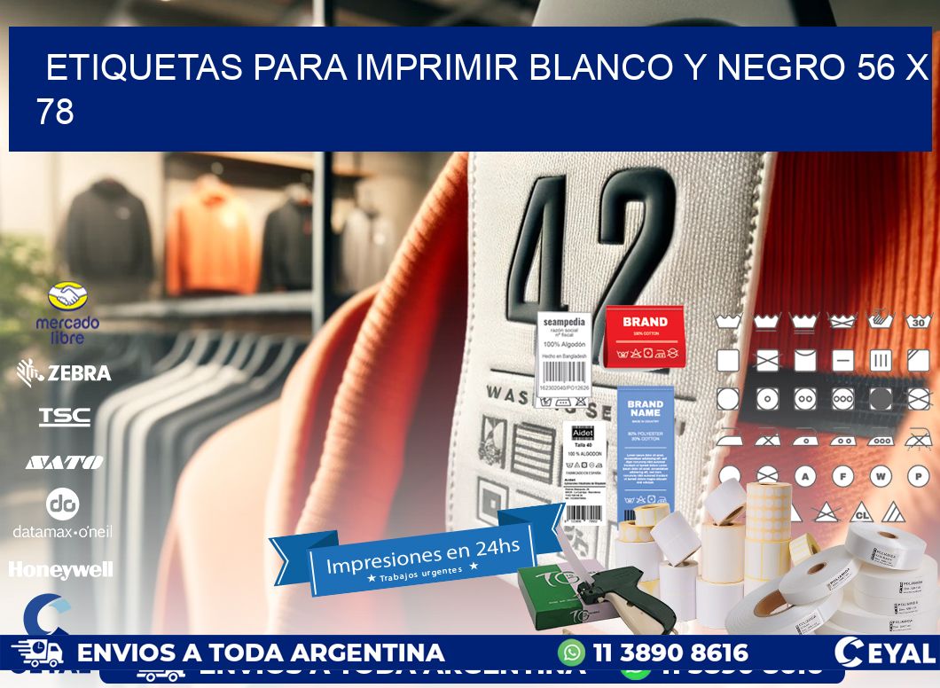 etiquetas para imprimir blanco y negro 56 x 78
