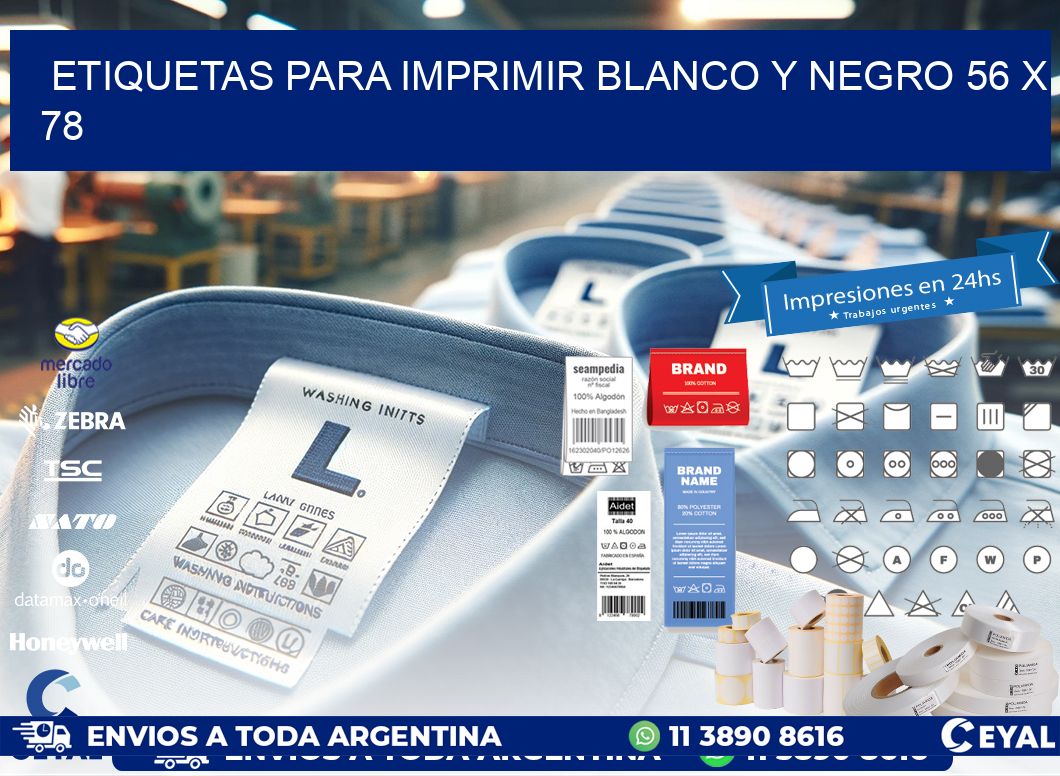 etiquetas para imprimir blanco y negro 56 x 78