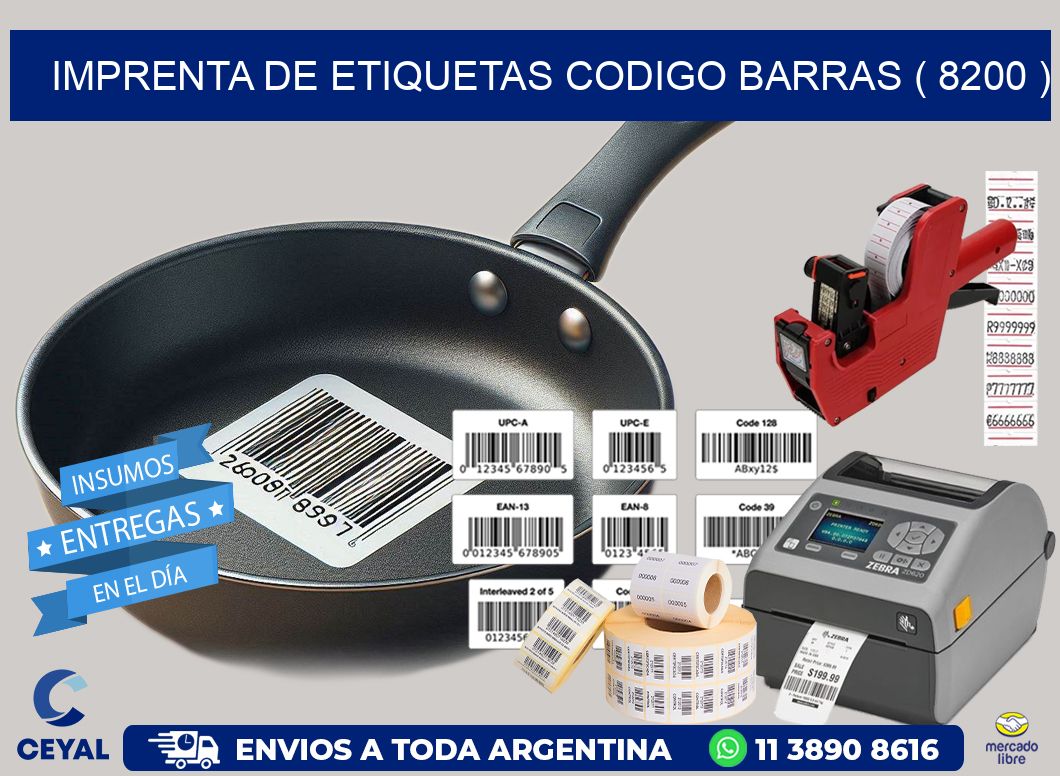 imprenta de etiquetas codigo barras ( 8200 )