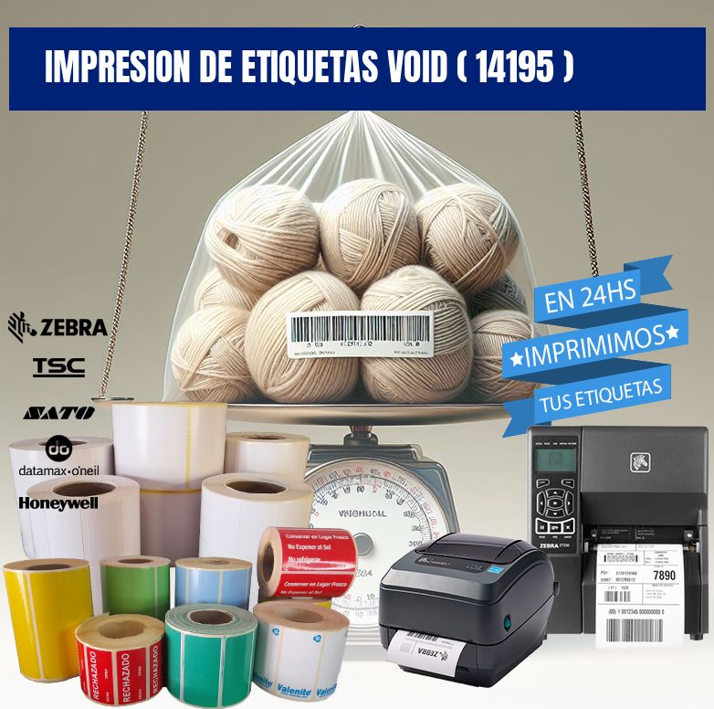 impresion de etiquetas VOID ( 14195 )