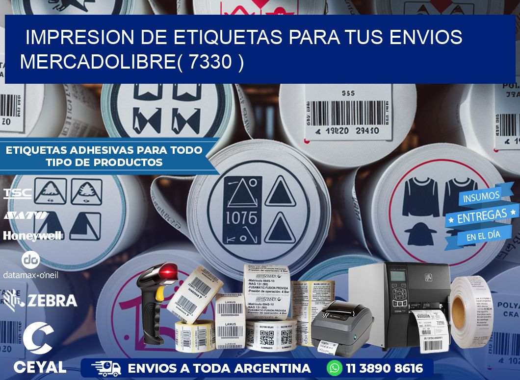 impresion de etiquetas para tus envios mercadolibre( 7330 )