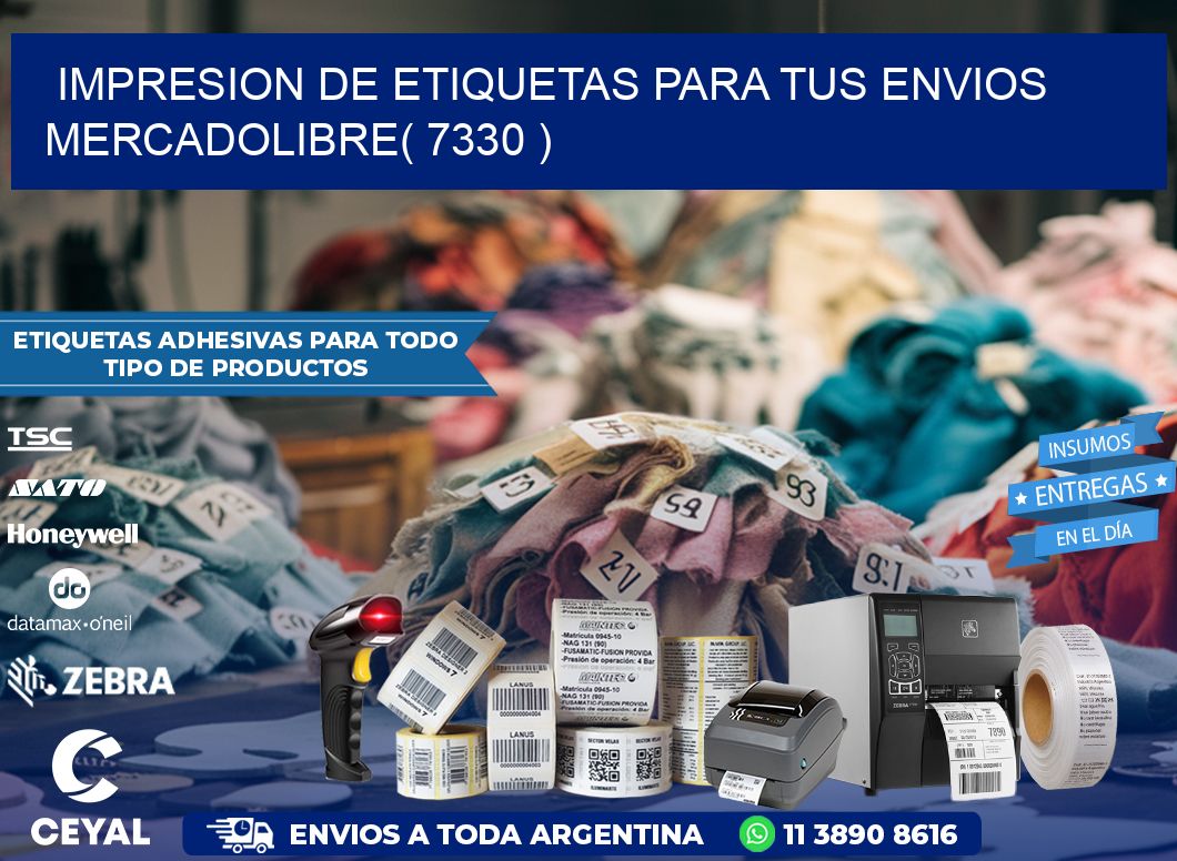impresion de etiquetas para tus envios mercadolibre( 7330 )
